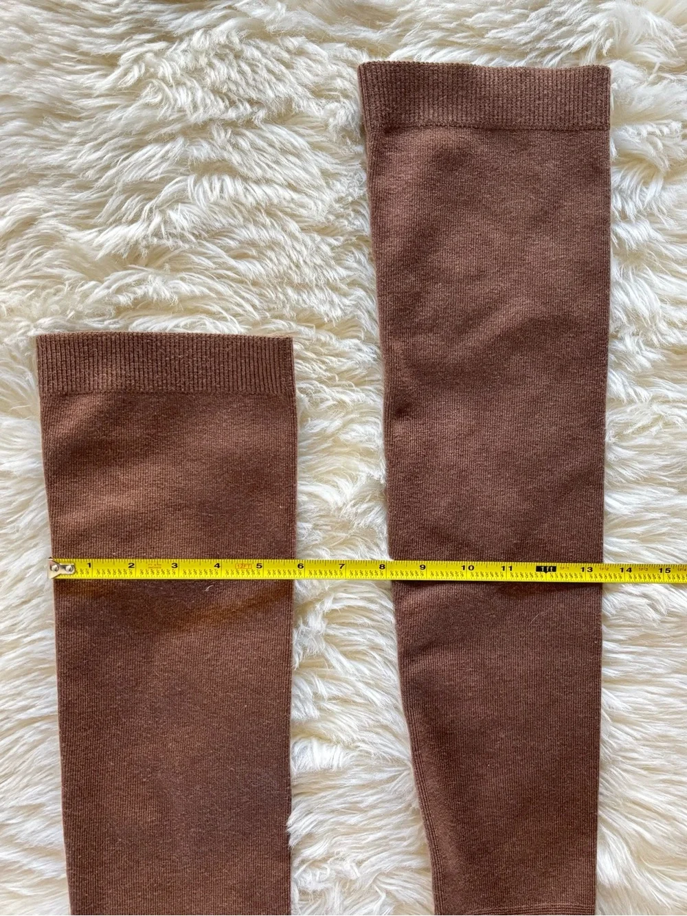 Vivaia Madeline Round-Toe Water-Repellent Wool Over-the-Knee Boots Brown 10.5/42